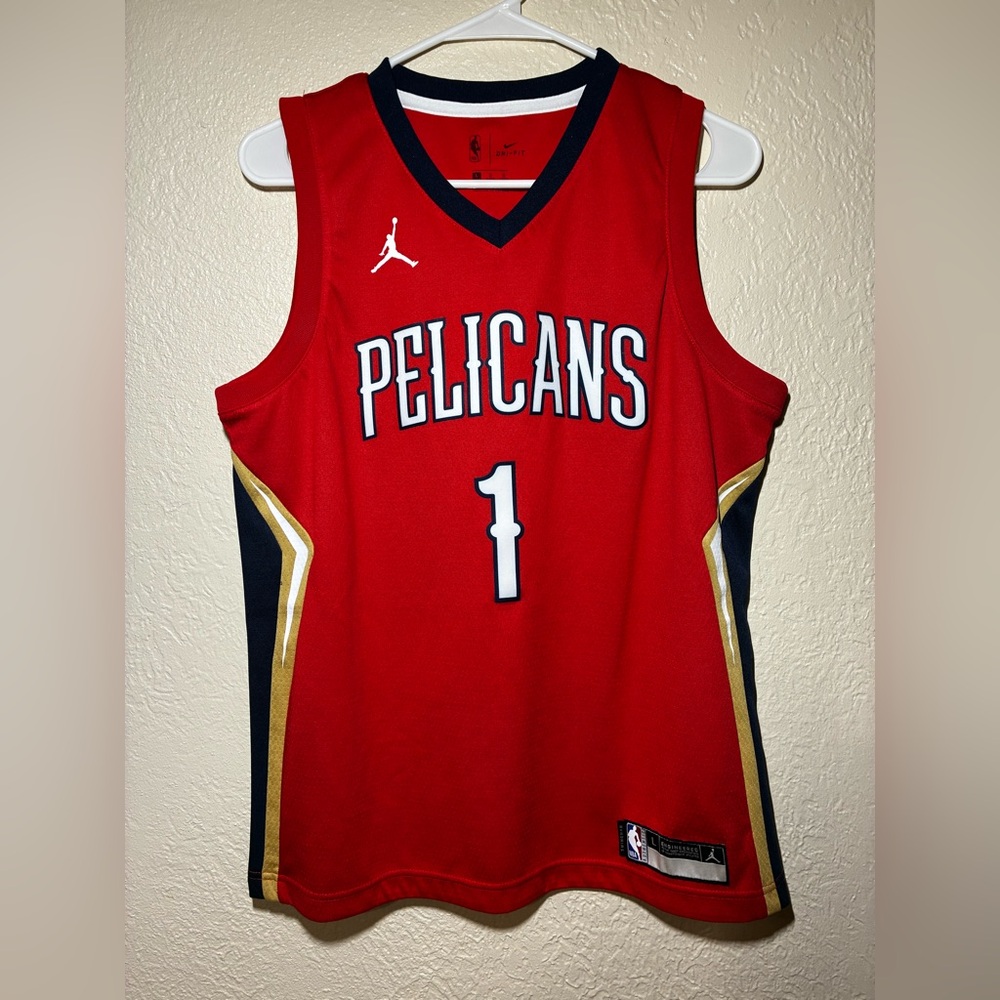 Nike Red and Black Dri-FIT Jersey